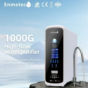 1000G Tankless Reverse Osmosis Water Treatment System Electric & Manual Home High Flow Water Purifier with Plastic Construction