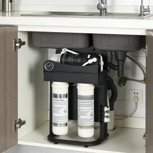 1000GPD Tankless Under-Sink 2.5L/Min Flow Rate Self-Cleaning Reverse Osmosis System 4-Stage Filtration Compact Design for Home