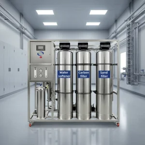 1000L H Two stage Reverse Osmosis Commercial Large scale Automatic Industrial Multi source Water Treatment Equipment for