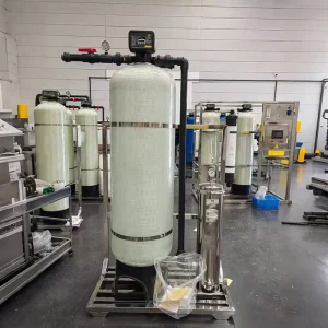 1000L/Hour Water Softening System Pressure Vessel Quartz Sand Activated Carbon Resin Filter Salt Box Pump Gearbox Bearing