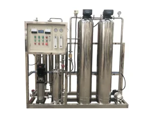 1000LPH RO Water Filter with Carton Housing, PLC Controlled, Commercial Use