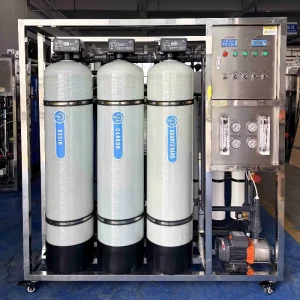 1000LPH Reverse Osmosis Water Filter System Pressure Vessel Engine PLC Pump High Recovery Rate CE Certified
