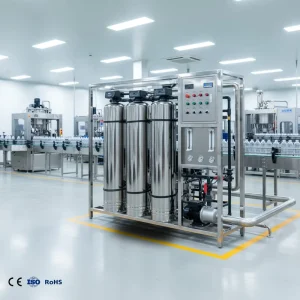 1000LPH Reverse Osmosis Water Purifier for Bottled Water Industry Filtration Plant