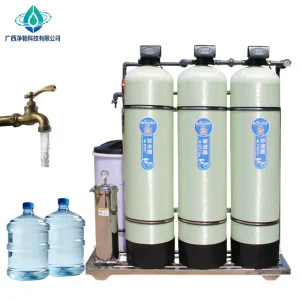 1000LPH Water Softening System With Quartz Sand Activated Carbon Resin Softening Filter Salt Box and Precision Filter Device