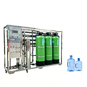 1000lph 2000lph 3000lph Pure Water Treatment Machine Large Water Flow Water Treatment System for Filter Salt Content