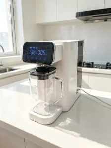 100GPD Countertop Reverse Osmosis Water Purifier Dispenser with Glass Pitcher Remineralized Water Function