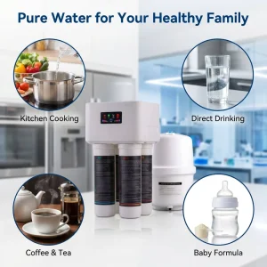 100GPD Mini Compact Reverse Osmosis System Quick Connect Under Sink RO Water Filter for Home RV Outdoor ODM OEM