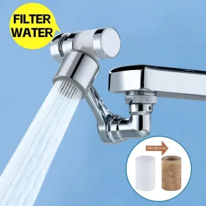 1080° Rotating Filter Faucet Extender PP Cotton Filter Faucet Universal Splash Filter Faucet Water Filter Faucet
