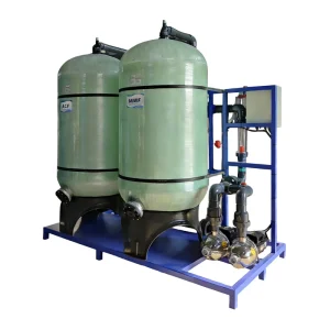 10TPH 3672 FRP Multi Media Pre Treatment Filter System with Manganese Sand and Activated Carbon for RO and Softener Pretreatment