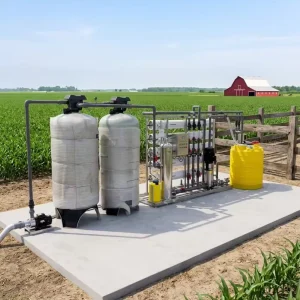 10m3 Commercial Reverse Osmosis Water Purification System with PLC Control, Pump, and Stainless Steel Construction