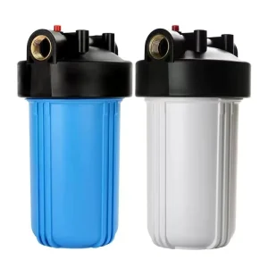 10×4.5inch Whole House Water Filter Housing Big Filter Universal Housing 1″ Brass Port Water Filters House with Pressure Release