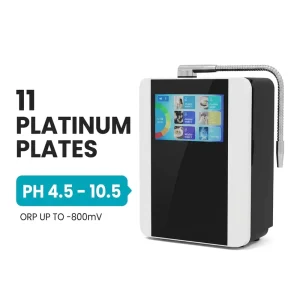 11-Plate Alkaline Water Ionizer Platinum Coating pH 4.5-10.5 ORP -800mV