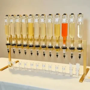 12-Head Perfume Bar Display Stand Set with 12-Bottle Dispenser Filling Machine