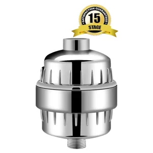 12 Stage Powerful Stainless Steel Shower Water Filter Head Manual Faucet Installation Shower Purifier Softer Water Filtration