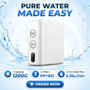 1200 G High-Flux RO Reverse Osmosis Water Purifier for Home