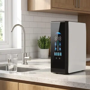 1200GPD 7Stage RO Water Purifier System Purification Pure Water Machine Touchscreen Tankless with Outlet Faucet for Household