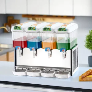 12L *4 Juice Container Commercial Hotel Iced Beverage Dispensers Buffet Cold Drink Machine Juicer Dispenser Cooler