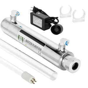 12W 1GPM Stainless Steel UV Water Purification System