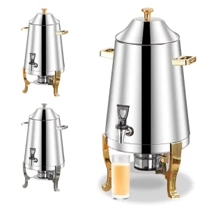 13L Stainless Steel Cold Beverage, Juice and Coffee Dispenser for Hotel Buffets