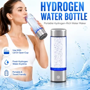 1400ppb Hydrogen Water Bottle with SPE PEM Proton Exchange Membrane Water Electrolysis Technology, Sports H2 Generator