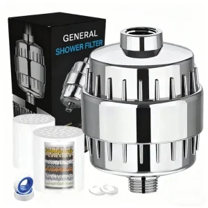 15 25 Stage Shower Head Water Filter Chlorine Removal High Pressure Water Saving Shower Head Filtered