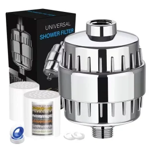 15 25 Stage Shower Water Filter Universal Bathroom Chlorine Removal Purifier for Hard Water