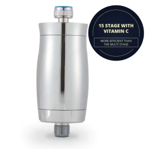 15 Stage Chlorine Shower Water Stainless Steel Filter Vitamin Shower Filter Metal Shower Head Filter