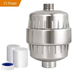 15 Stage Shower Water Filter with Replaceable Cartridges SHOWER PURIFIER Water Filters