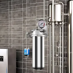 15 Tons 40 Micron Household Outdoor Manual Stainless Steel Wall Mounted Whole House Water Filter Prefilter Easy Installation