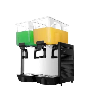 15L 2-Tank Cold Drink and Fruit Juice Dispenser with Tap