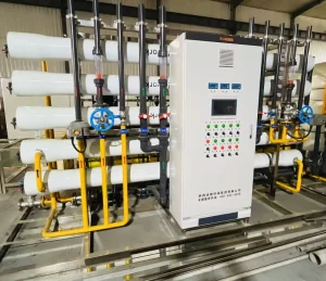 15TPH Automatic Reverse Osmosis Water Purification System PLC Motor RO Membrane Filter Panel Pump for Fresh Water