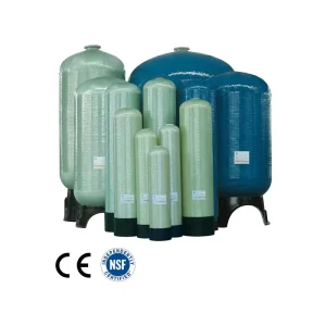 1665 2.5T Top-Opening Factory Supply Industrial FRP Pressure Tank Vessel Filter Softener Water System