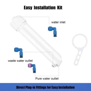 1812/2012 RO Membrane Housing Kit for 24-150 GPD Reverse Osmosis System Factory Direct