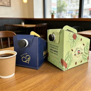 1L 2L 3L Coffee Bag-in-Box with Screw Cap Hot Drink Dispenser Plastic Container with Tap Juice Box Packaging with Valve
