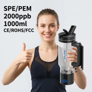 1L SPE PEM Hydrogen Water Machine 2000ppb Hydrogen Water Pitcher Kettle Manufacturer