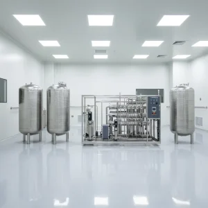 1TPH Industrial RO Reverse Osmosis Water Treatment Purification Plant with Stainless Steel for Semiconductor Use
