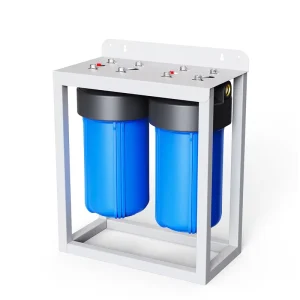 2-Stage 10-Inch Reverse Osmosis RO System Water Treatment Plant Filter Cartridge Housing 50 GPD Plastic for Household and Car Use
