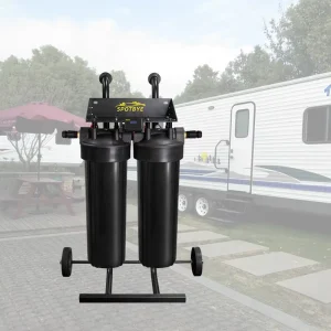 2 Stage 20 Inch Whole House Big Housings Black Color Filtration System Portable DI Water Filter System Car Wash