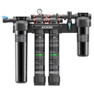 2 Stage Activated Carbon Fiber Water Filter Commercial Use Water Treatment Big Flux PP Prefilter Post Anti Scaler