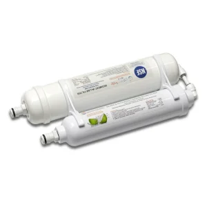 2-Stage Caravan Water Filter with 12-inch Sediment and 10-inch Silver Inline Filters for Garden Hose