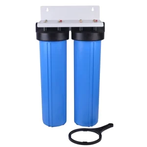 2 Stage Outdoor Manual Plastic Whole House Water Filter Purifier PP CTO Jumbo Cartridges