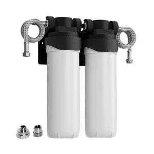 2 Stage Under Sink Water Purify Filter Manual Powered and Outdoor Application Whole House Filter System Under Sink Water Filter