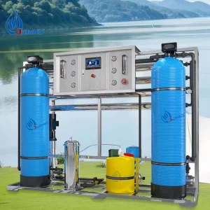 2 Ton Industrial Reverse Osmosis Pure Water Treatment Equipment Water Filter RO System