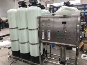 2 Ton Industrial Reverse Osmosis Water Purification Treatment Machine with Pump Motor and PLC 220V