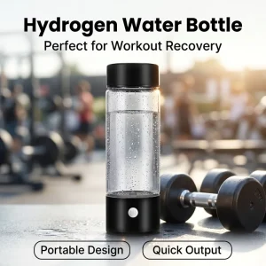 2 in 1 Hydrogen Water Bottle Generator up to 900 8000 PPB Hydrogen Bottle Water Ionizer with SPE PEM Technology