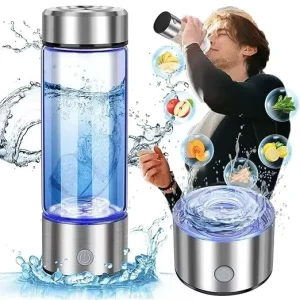 2-in-1 Stainless Steel Electric Hydrogen Water Ionizer for Car Use, SPE Technology
