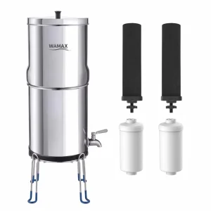 2.25 G Home Water Filter Large Capacity Countertop Pot Alkaline and Ceramic Hydorgen Filter Gravity Mineral Water Pot with Base