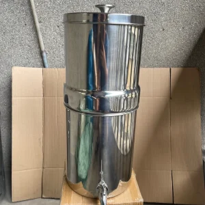 2.25 Gallon Stainless Steel Gravity Water Filter System with 2 Activated Carbon Filters