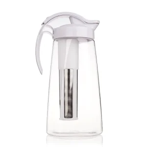 2.2L BPA Free Tritan Plastic Household Water Filter Jug Pitcher with Portable Tea Strainer for Boiling Water