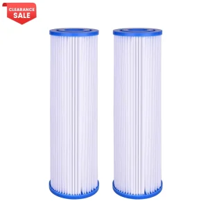 2.5″ X 10″ 20 Micron Washable Sediment Pleated Water Filter for City or Well Water Treatment Machinery for Whole House System